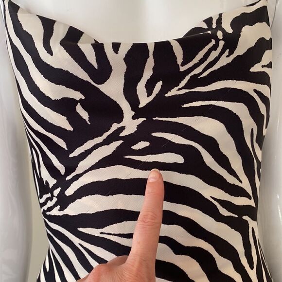 Urban Outfitters Mallory Zebra Mini Slip Dress Size XS - Picture 12 of 12